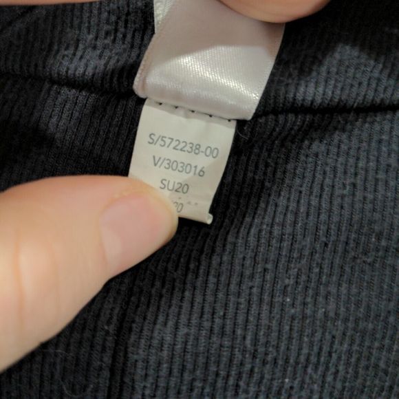 Athleta Womens Compact Coaster Long Wrap Cardigan Sweater Size S Black Ribbed - Picture 5 of 12